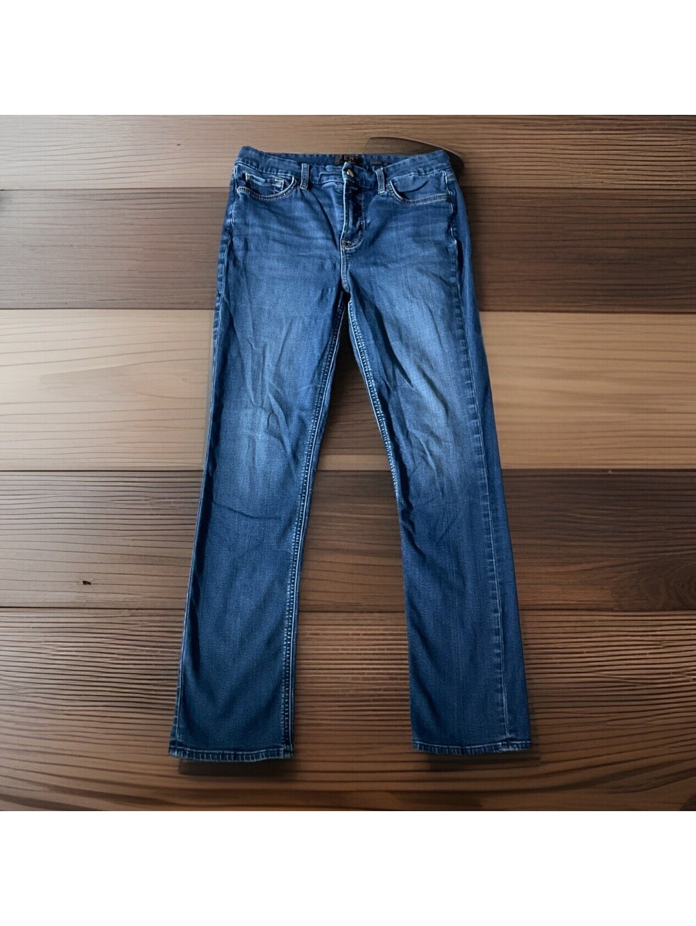 7 FOR ALL MANKIND Jen7 Jeans Women’s 8 Blue Slim Fit Straight Leg Denim